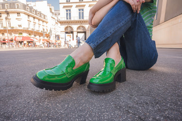 Damen Loafer mit Absatz Stefy aus Lackleder Melvin & Hamilton