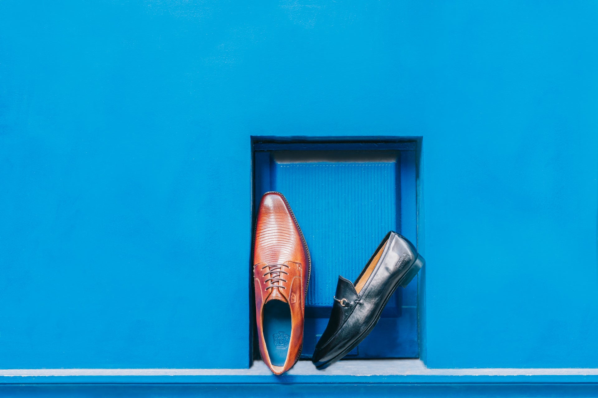 Schuhe aus Vintage - Leder in braun schwarz Melvin & Hamilton