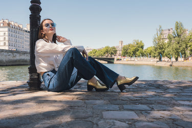 Stefy Absatzschuhe in Gold Melvin & Hamilton