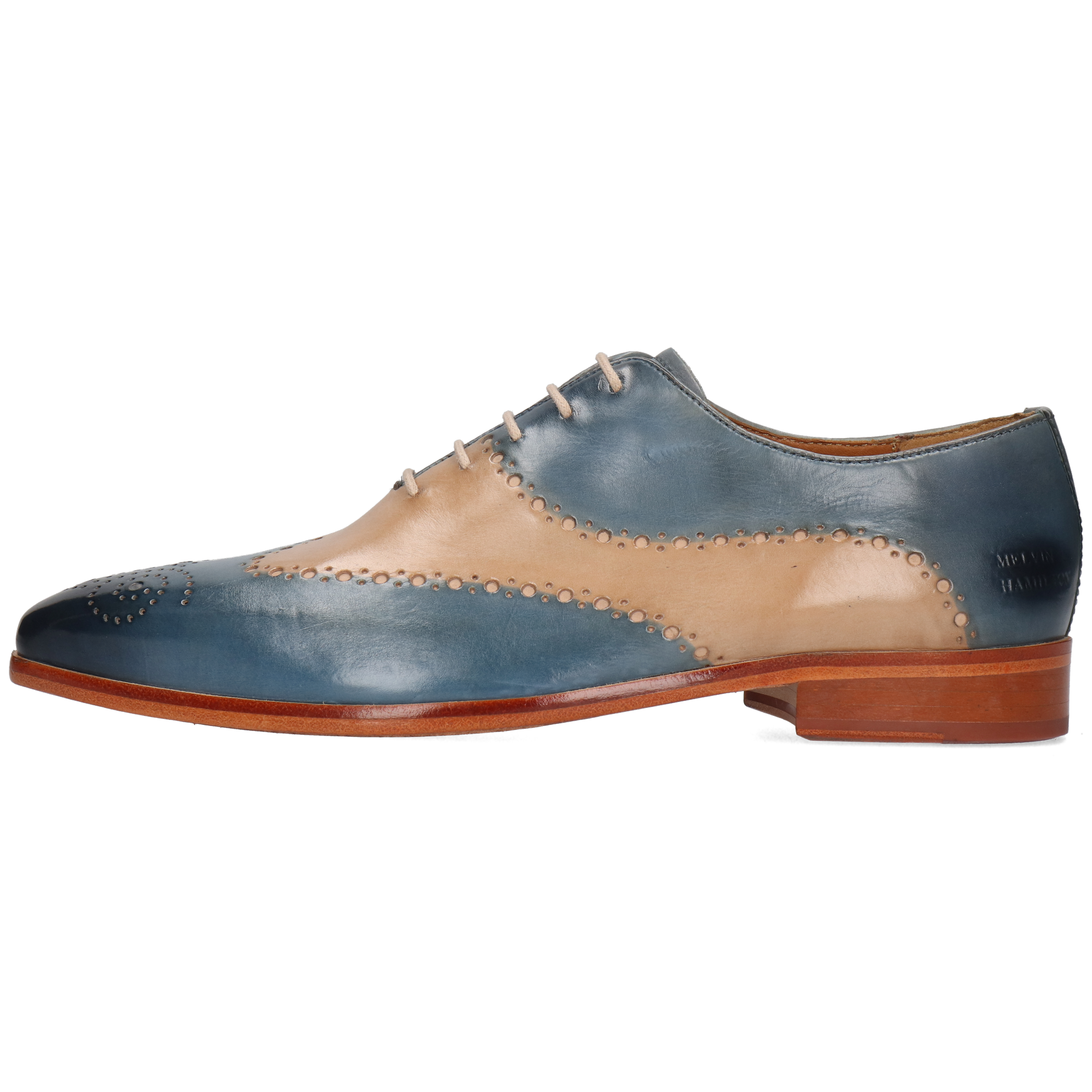 Melvin & Hamilton Homme Lance 41 - Chaussures Oxford Cuir Veau Tannage Végétal