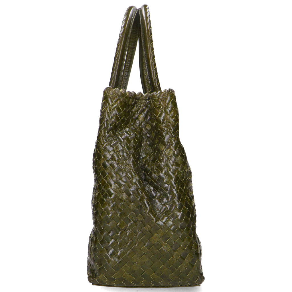 Melvin & Hamilton Kimberly 1: Shopper In Vera Pelle Grigia Fatta A Mano Per Donna