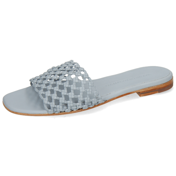 Melvin & Hamilton Damen Sandalen Elodie 64 – Bequem Aus Schafsleder, Flacher Absatz & Eckige Spitze