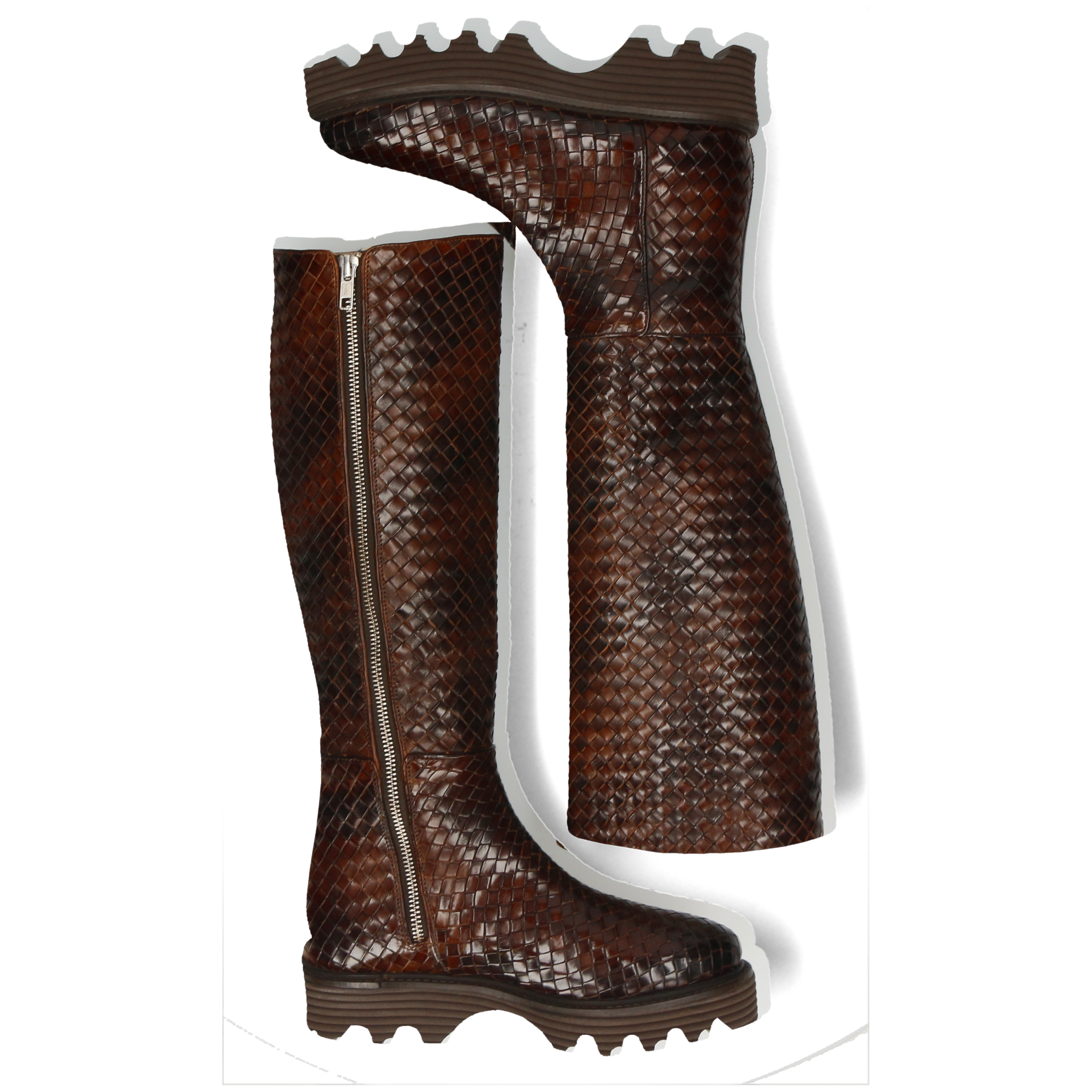 Ona Knee-High Boot in Hyena Print Haircalf Ona Knee-High Boot in Hyena Print Haircalf